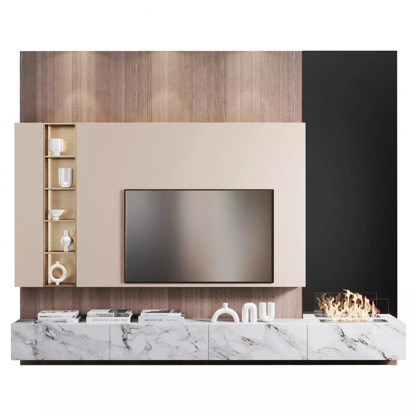 WALL TV SET 3 3D model_0