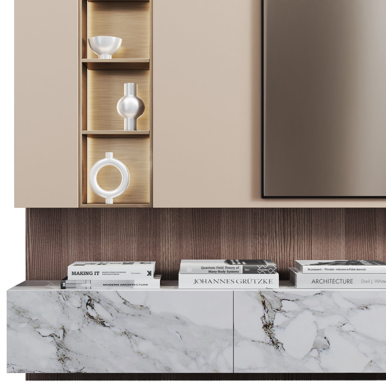 WALL TV SET 3 3D model_2