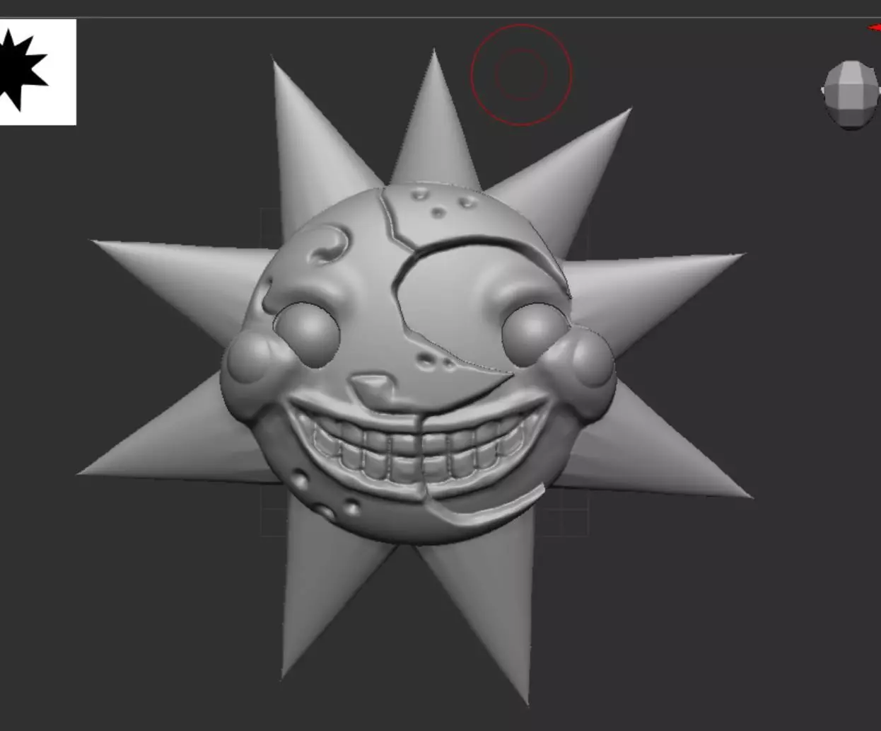 fnaf sunrise ring 3D print model_0