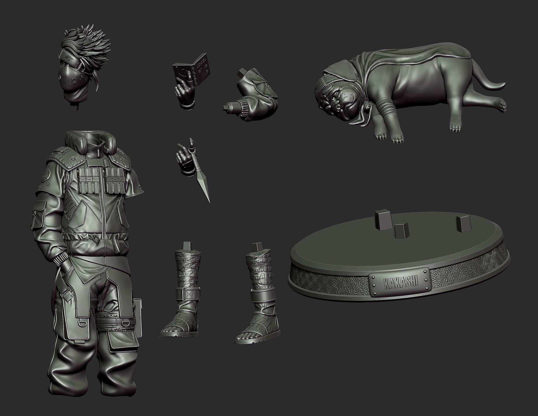 KAKASHI HATAKE 3D print model_30
