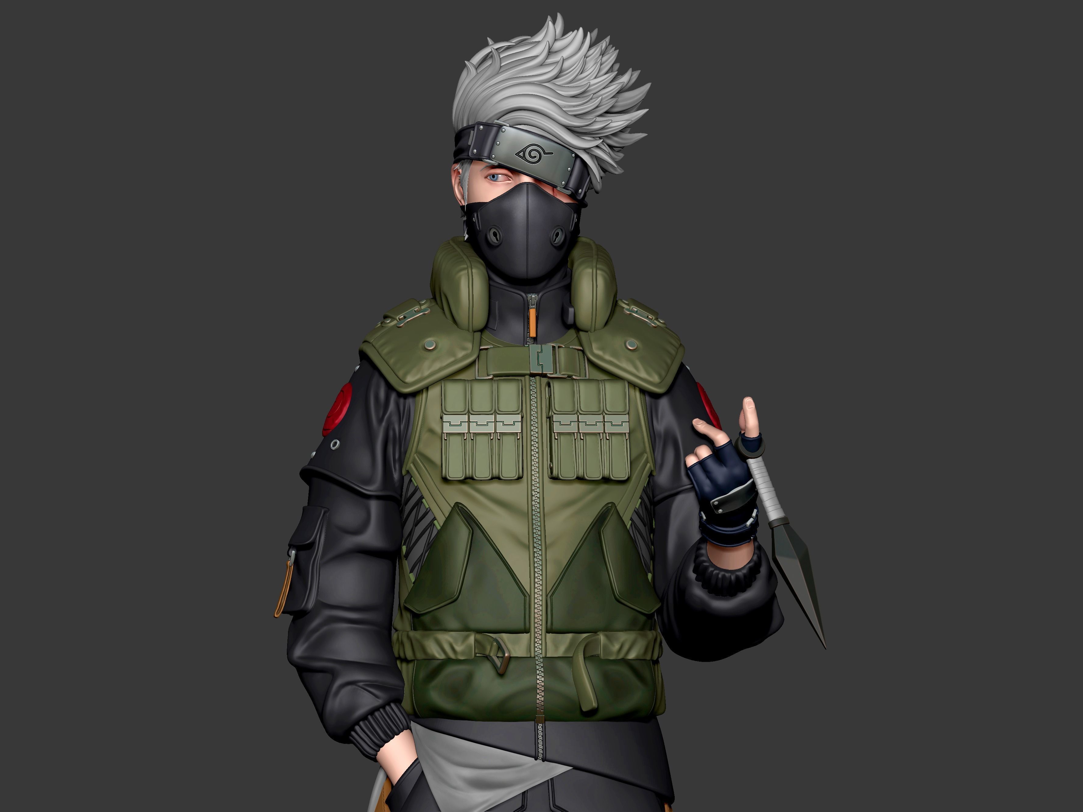 KAKASHI HATAKE 3D print model_17