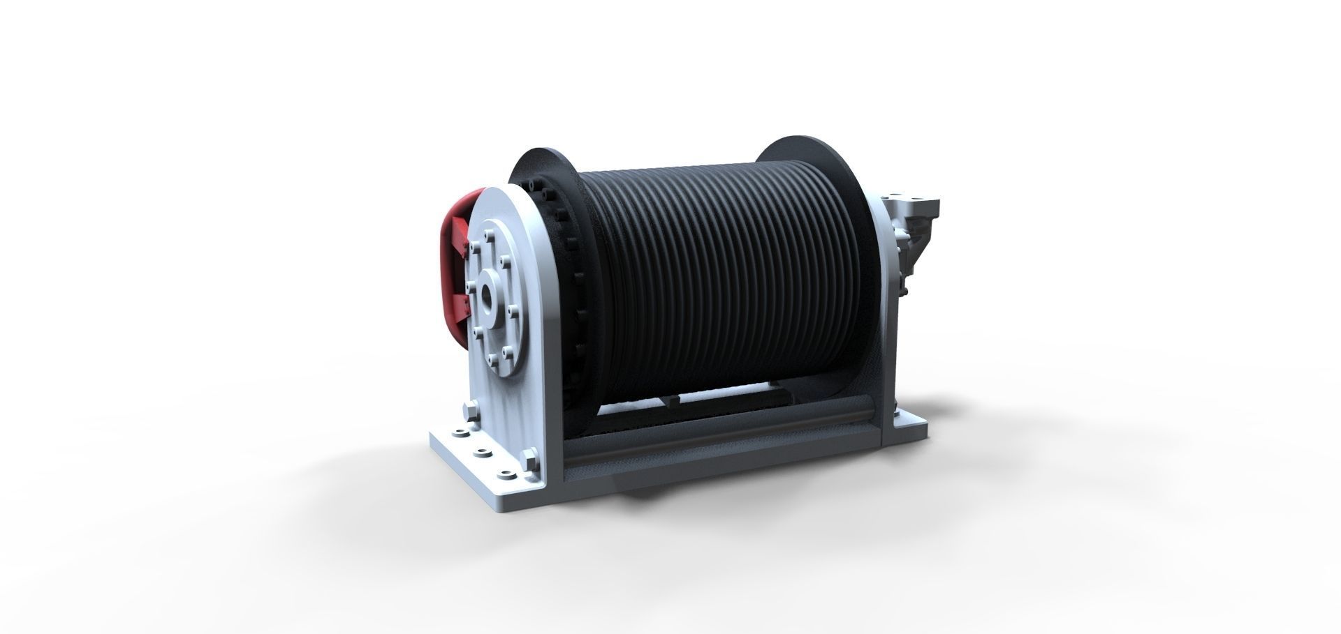 Crane winch functioning 3D print model_1
