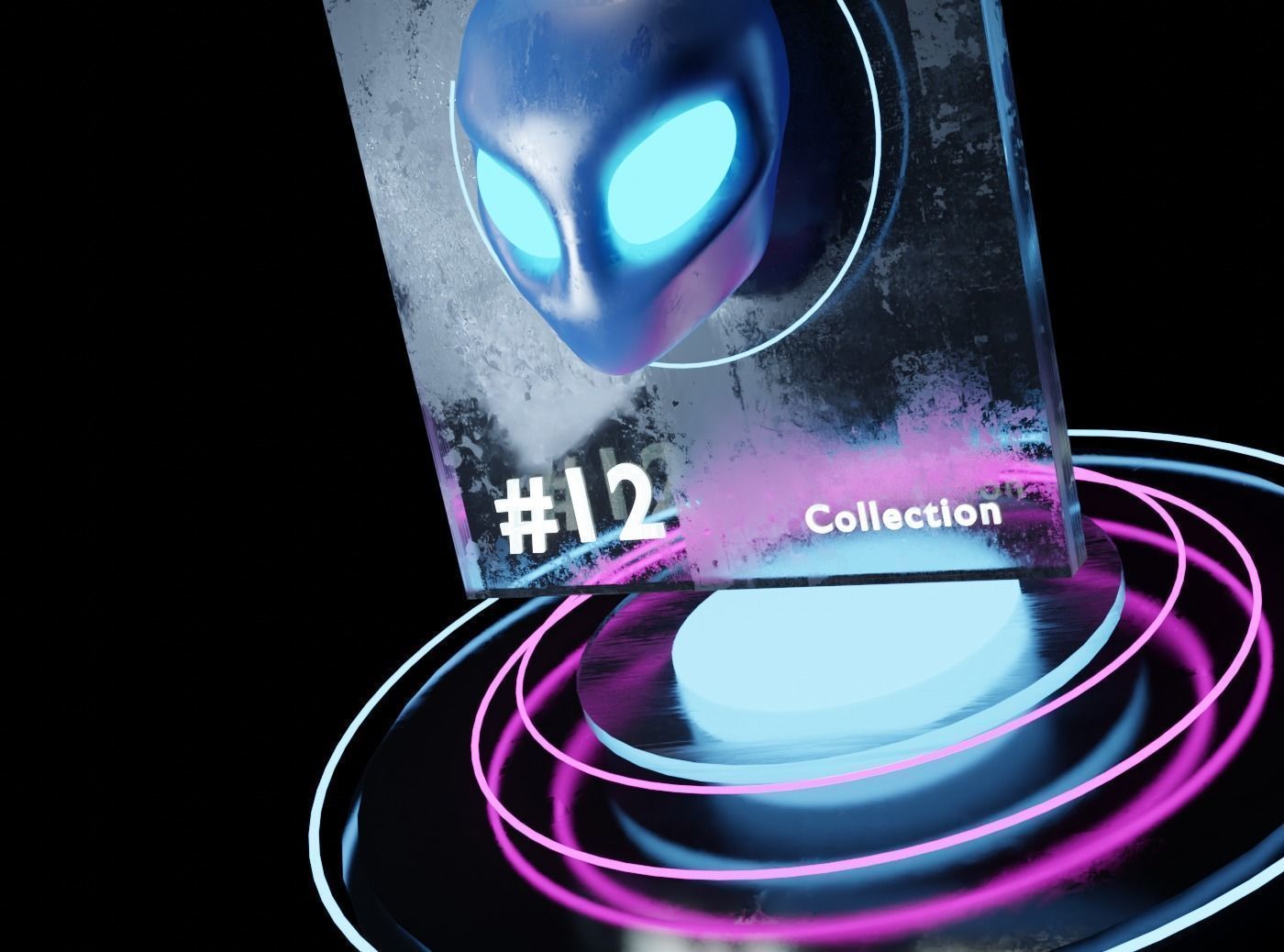 NFT Card template for Blender 3D model_6