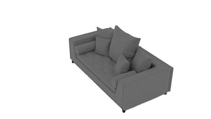 grey  couch Free 3D model