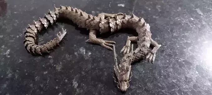 ARTICULATED ORIENTAL DRAGON - FLEXI ORIENTAL DRAGON 3D PRINT 3D print model