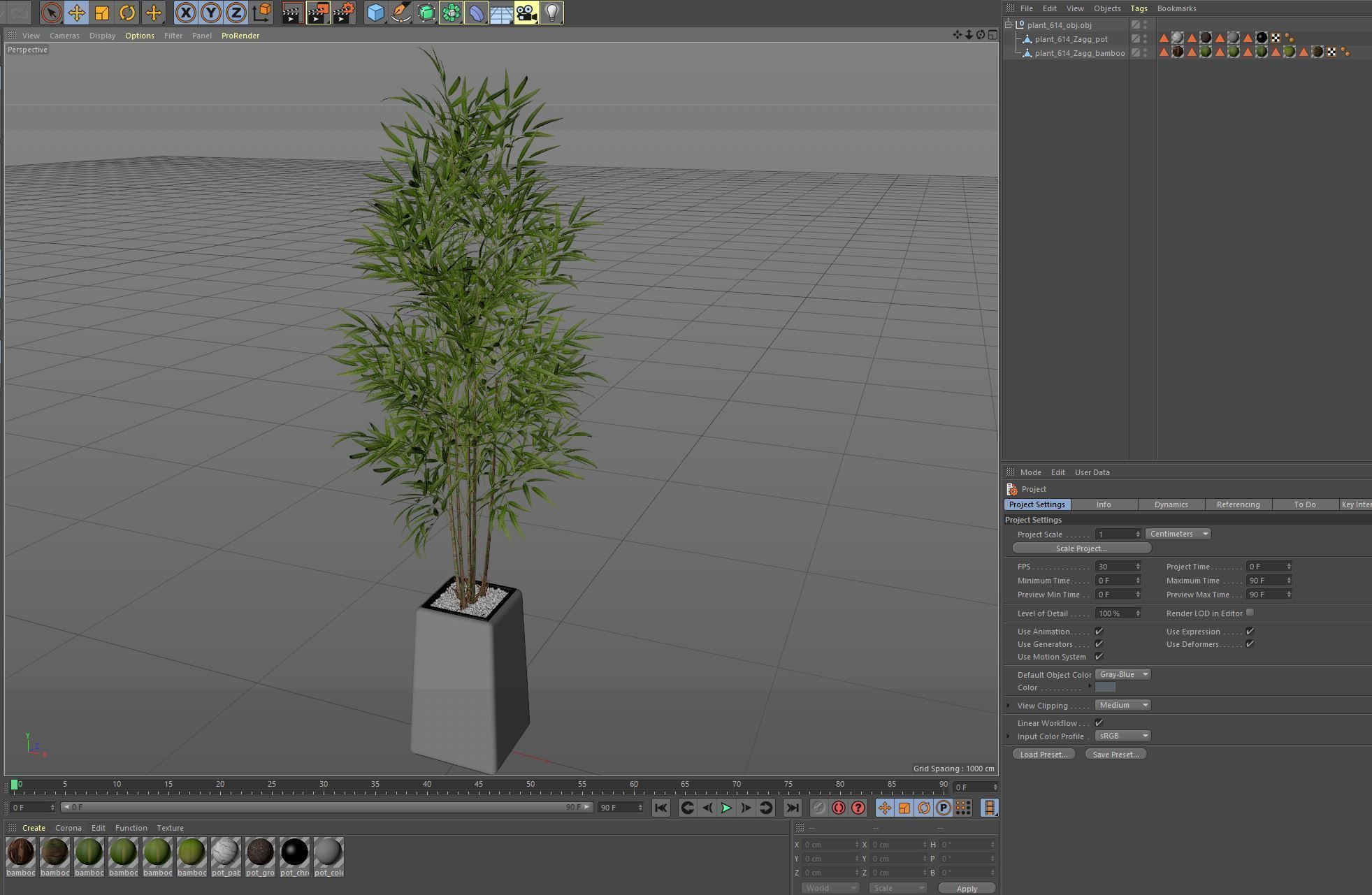 Plants collection 614 3D model_5