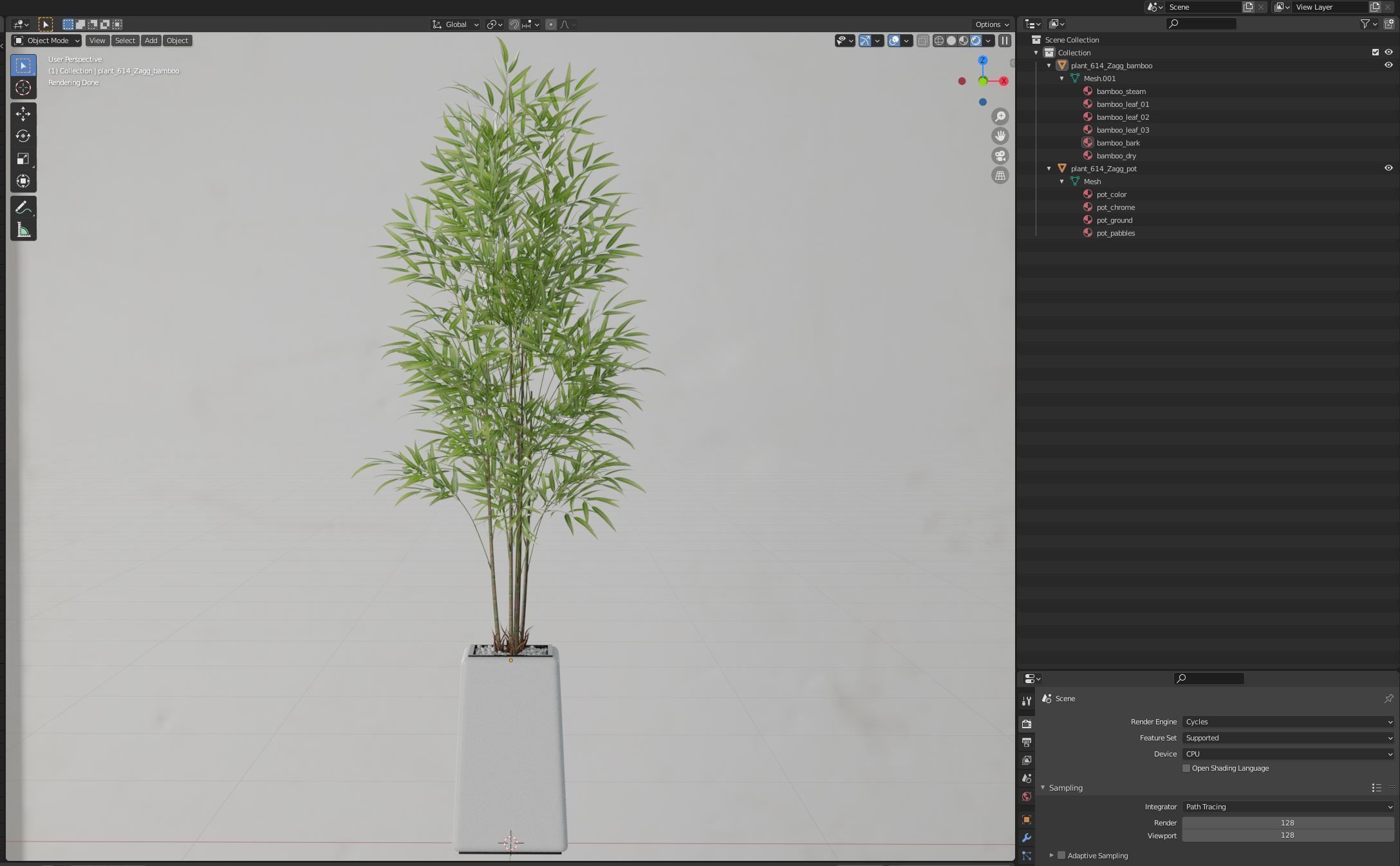 Plants collection 614 3D model_6