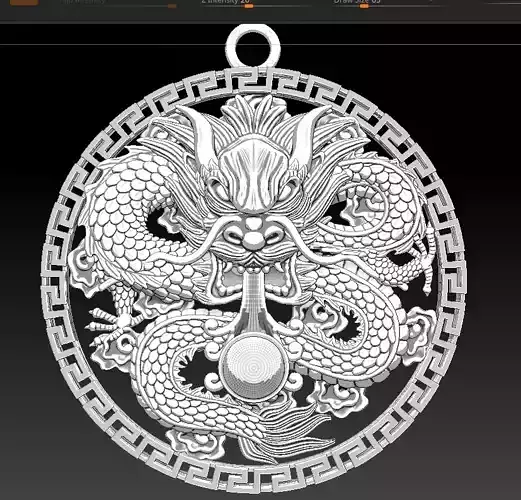 dragon pendant 3D print model