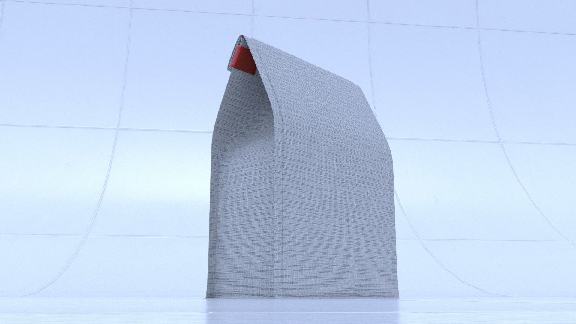 Coffee bag with clip 3D model_4