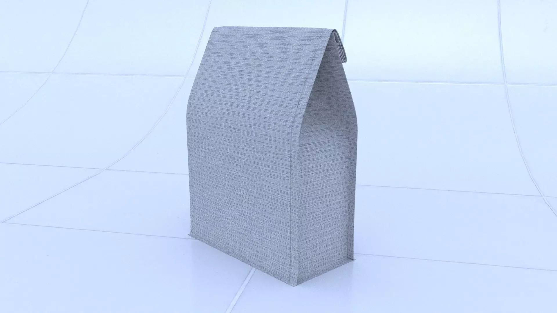 Coffee bag with clip 3D model_0