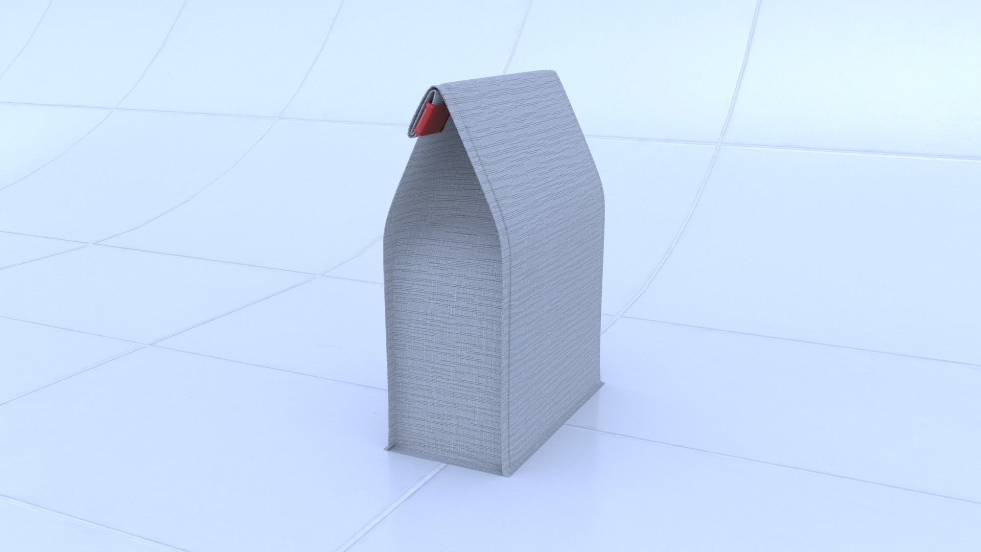 Coffee bag with clip 3D model_5