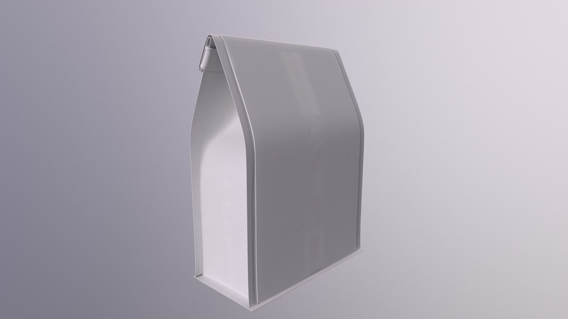 Coffee bag with clip 3D model_6