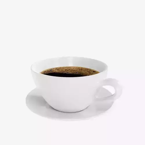 Photo Realistic Coffee Cup 3D Model Low-poly 3D model