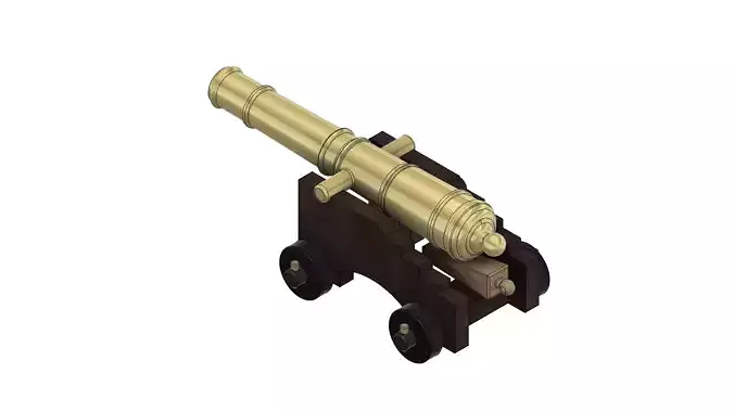 Cannon Iron 24 Pounder 1775  3D print model