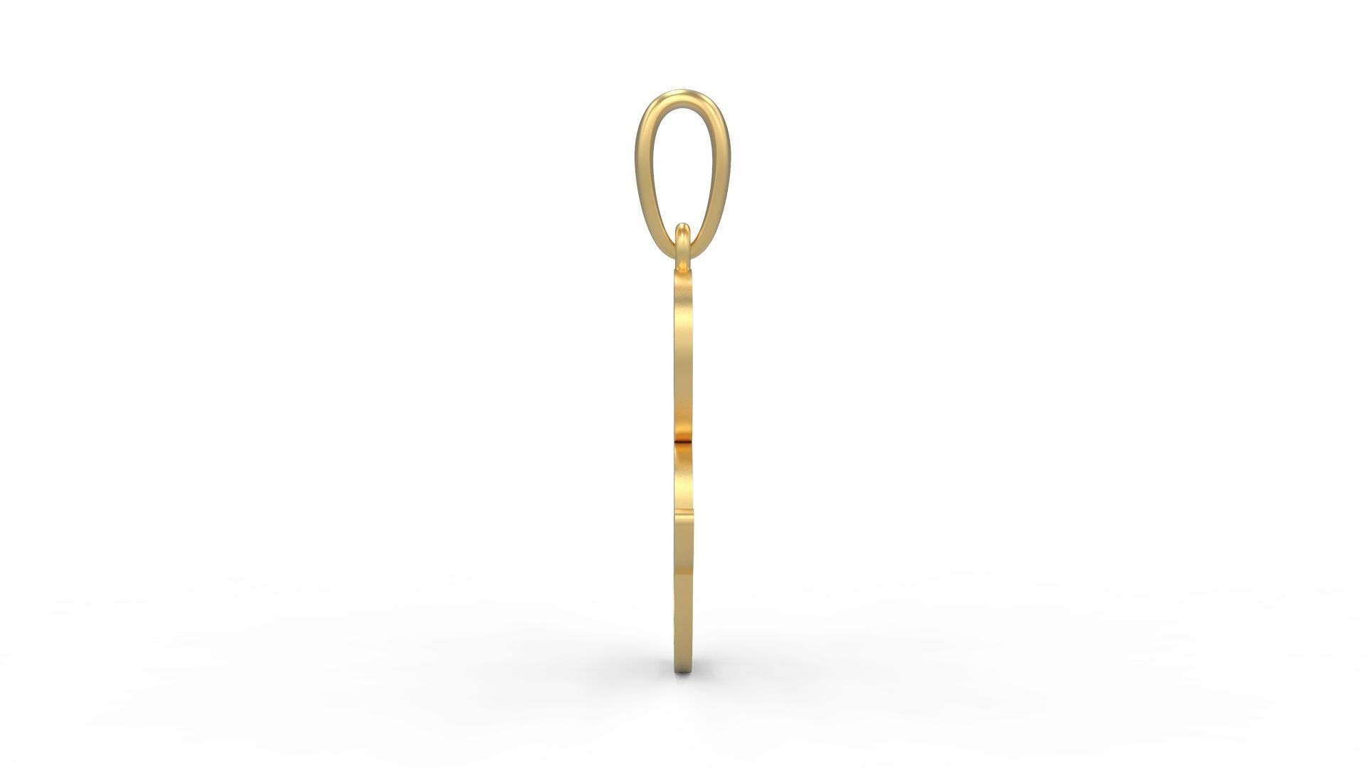 Initial Letters Pendant Glitter B 3D print model_2