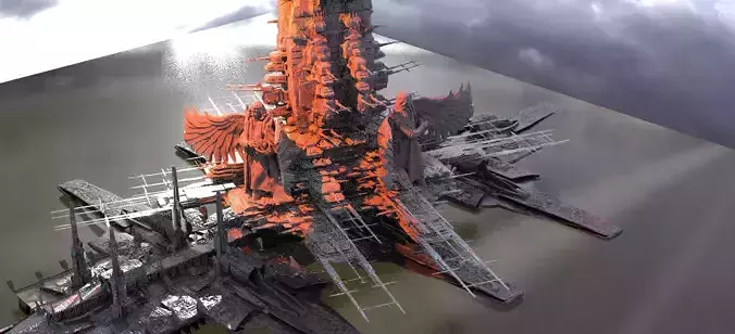 Evil Cult hidden Space Facility