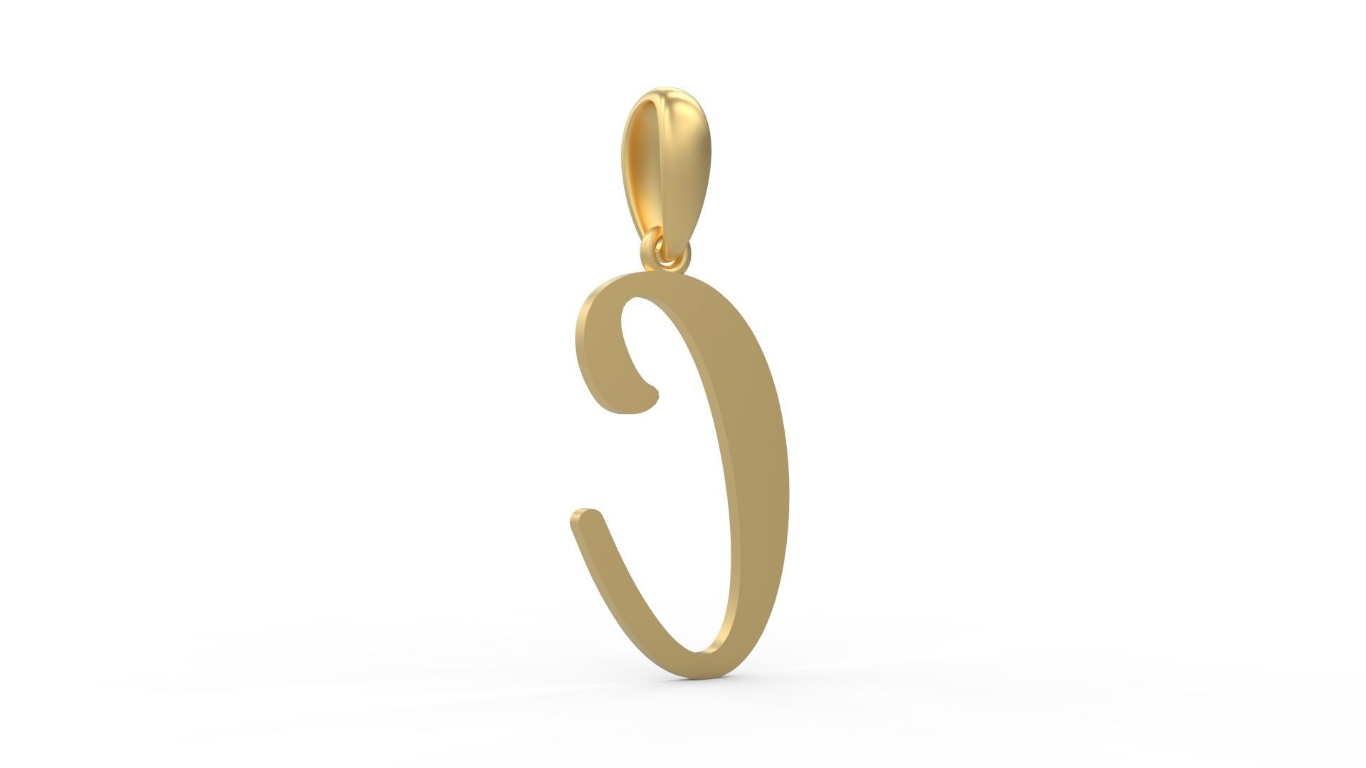 Initial Letters Pendant Glitter C 3D print model_3