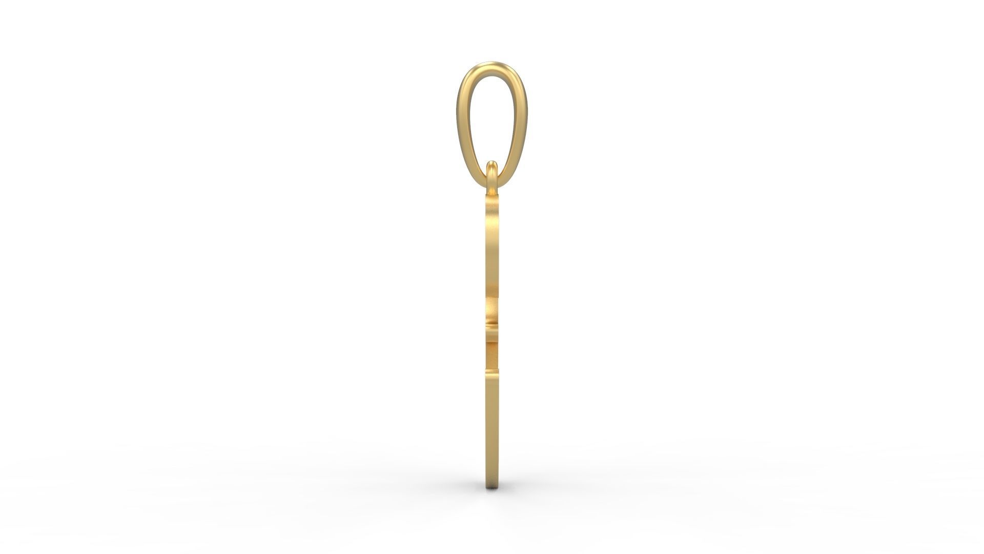 Initial Letters Pendant Glitter E 3D print model_2