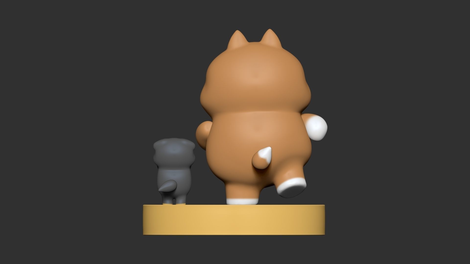 Yuta and Toto - Tonton Friends Fan Art - 3D Print Model 3D print model_2