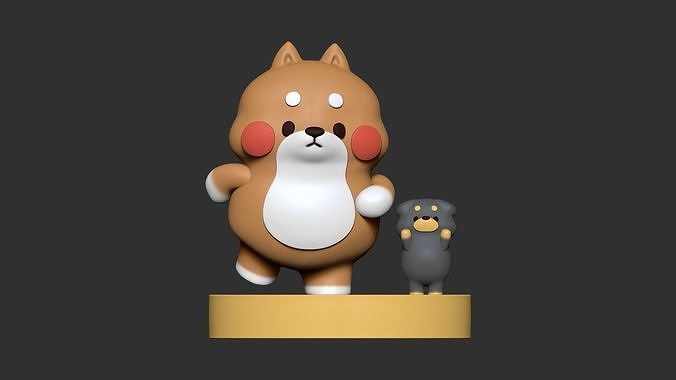 Yuta and Toto - Tonton Friends Fan Art - 3D Print Model 3D print model