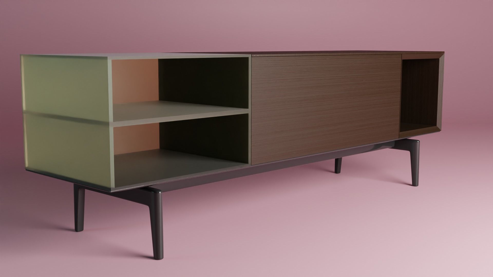 Cabinet sideboard 3D model_2