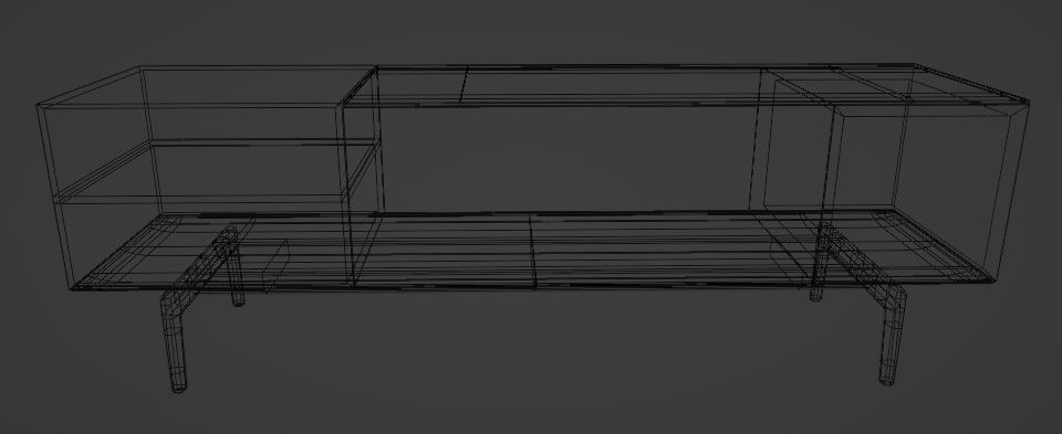 Cabinet sideboard 3D model_4