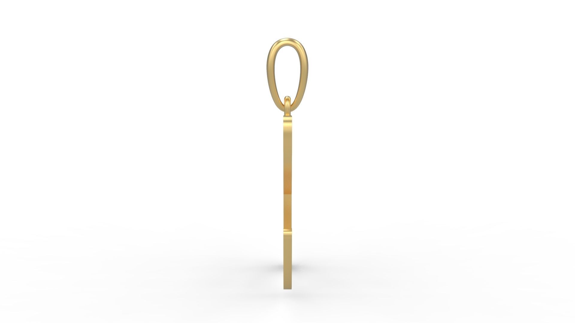 Initial Letters Pendant Glitter H 3D print model_2