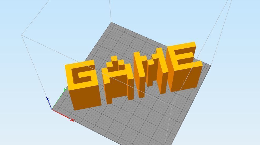 Game Over Logo Gaming 3D print model_7