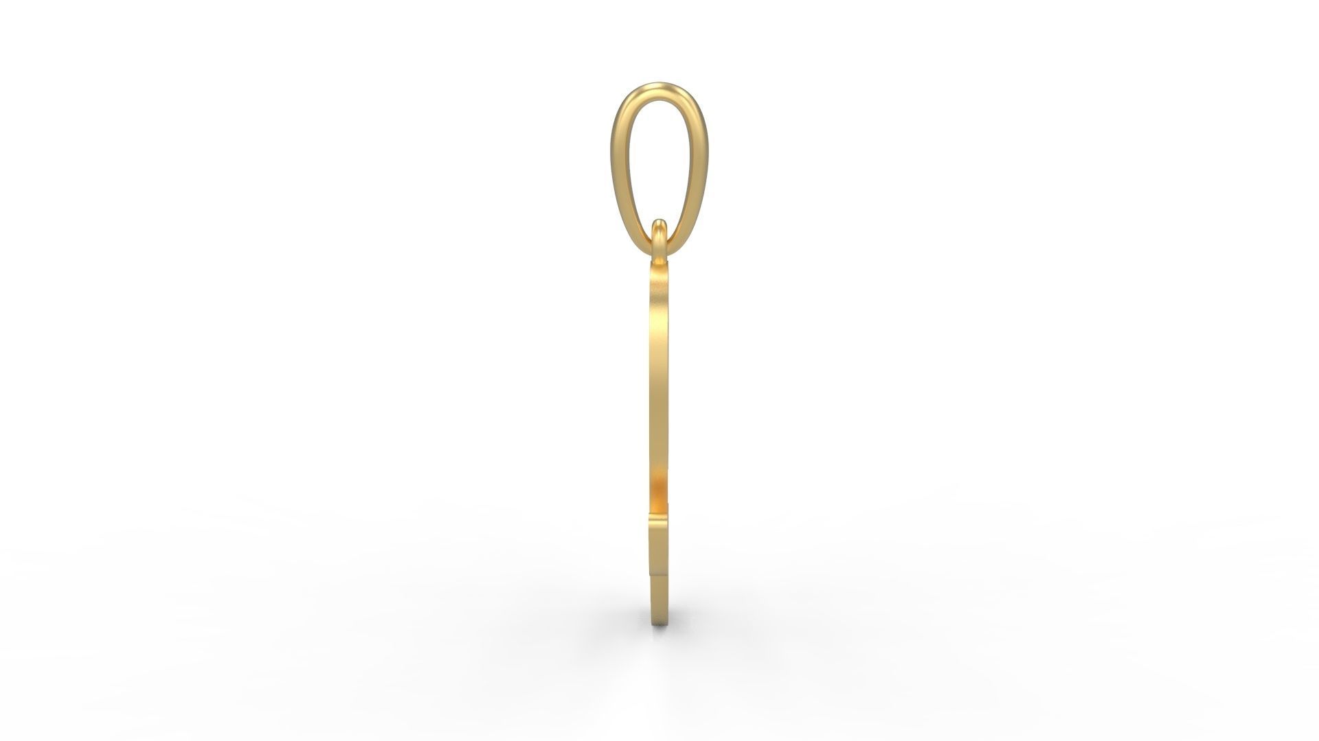 Initial Letters Pendant Glitter J 3D print model_2