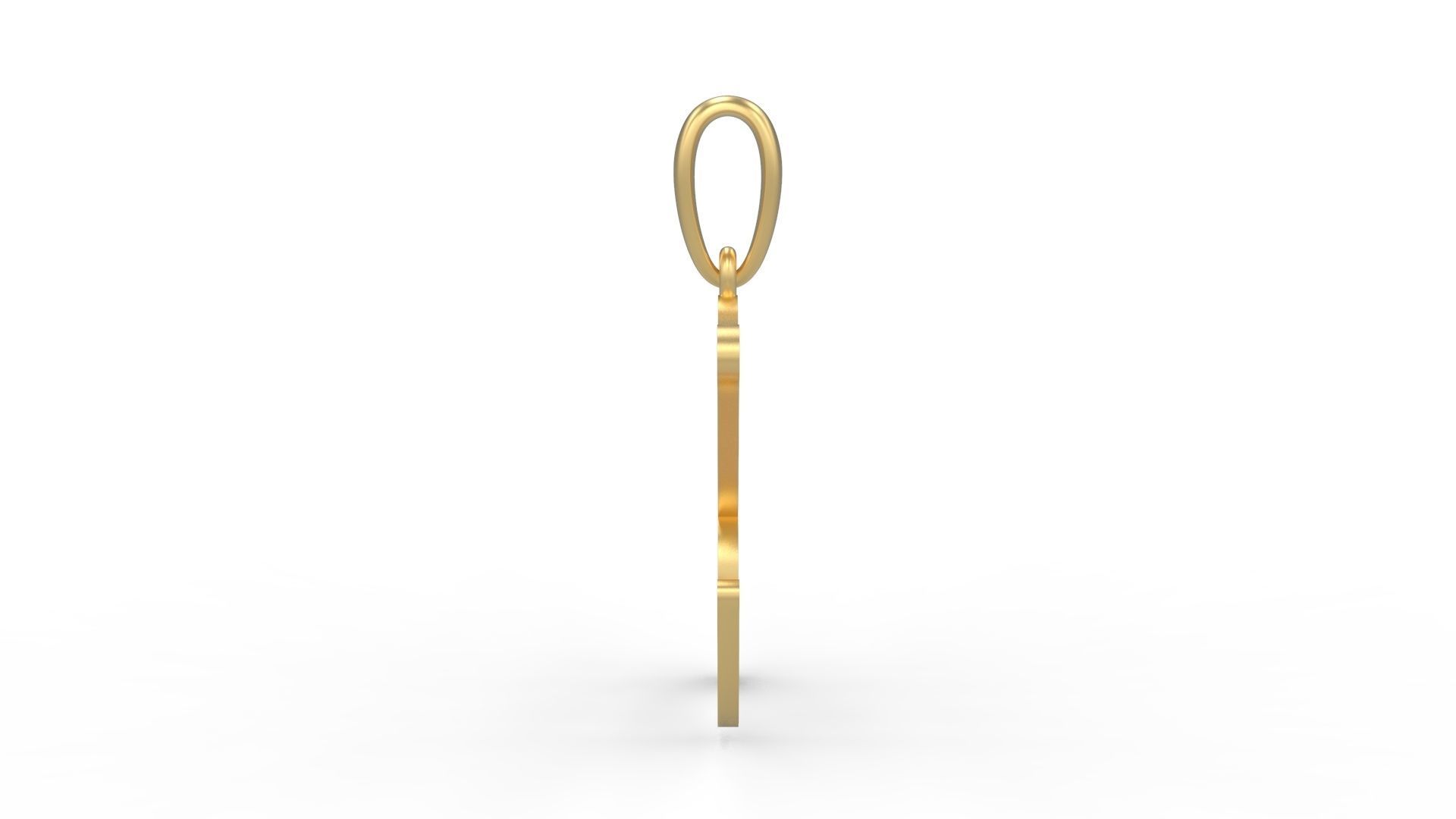 Initial Letters Pendant Glitter K 3D print model_2