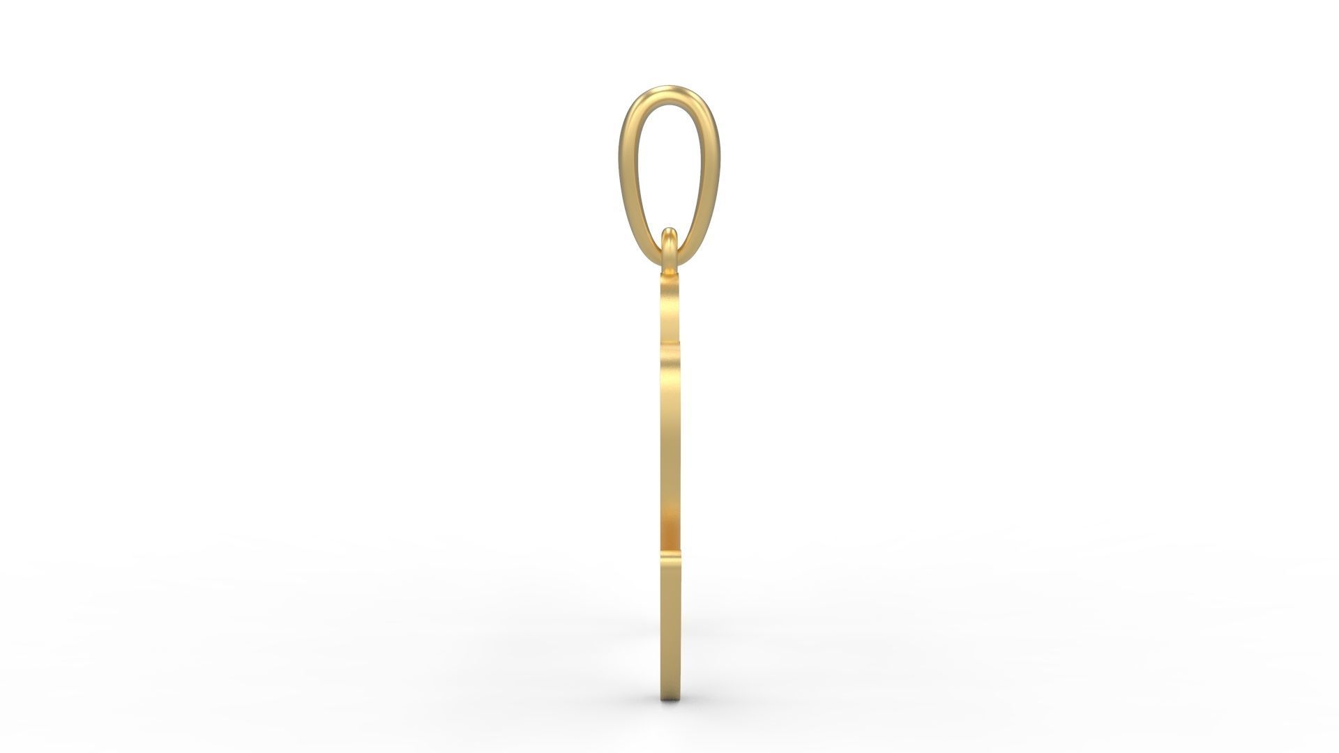 Initial Letters Pendant Glitter M 3D print model_2