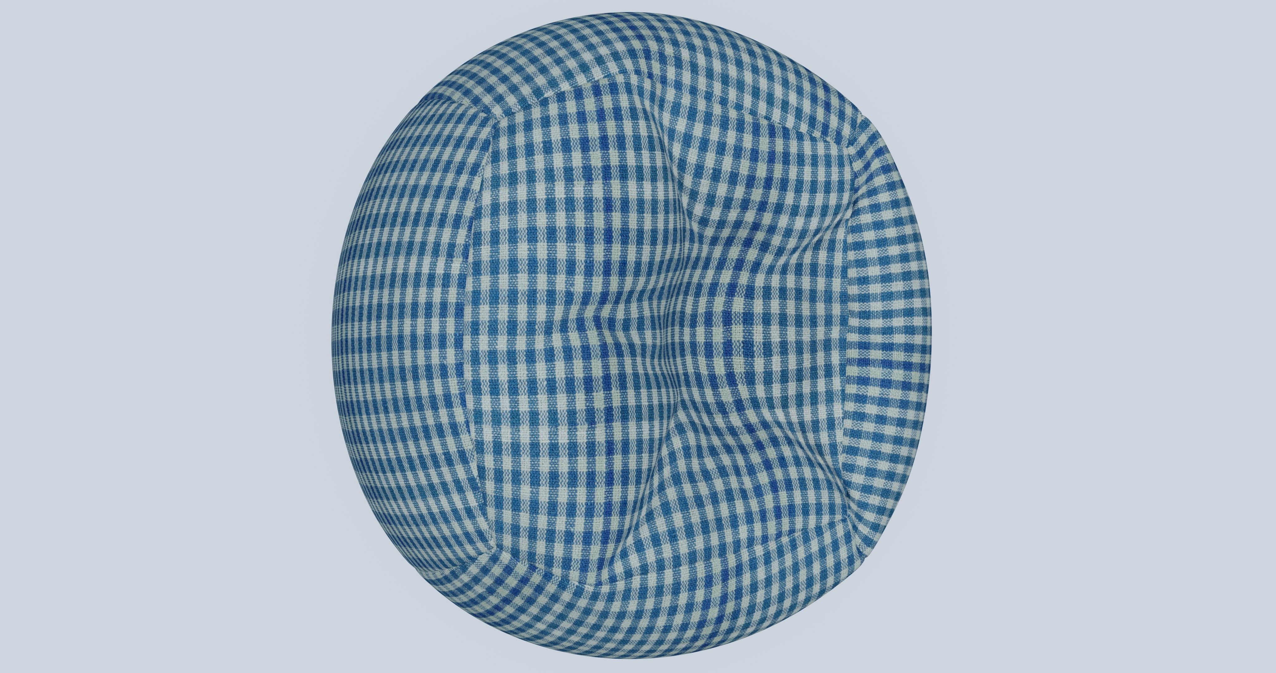 Beanbag gingham bean bag 3D model_8
