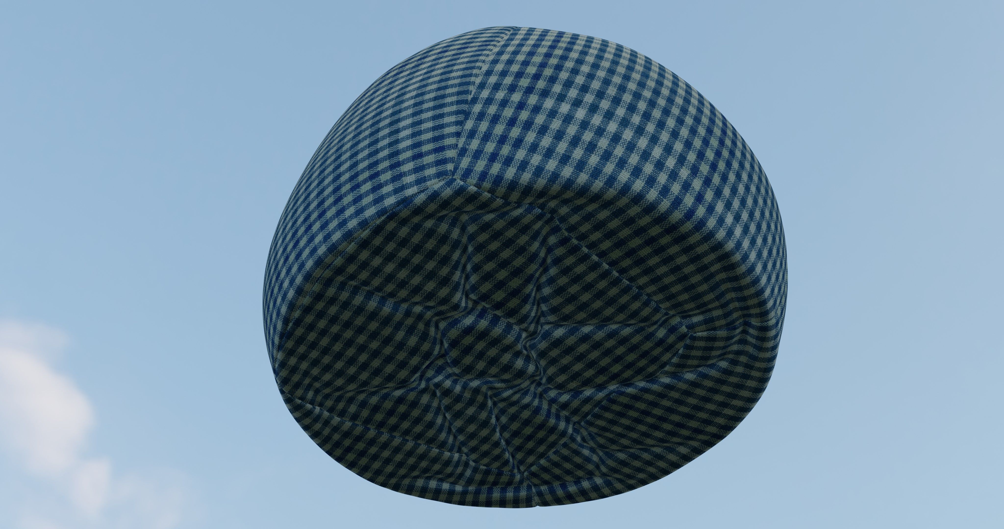 Beanbag gingham bean bag 3D model_9