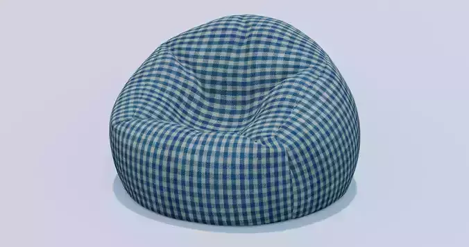 Beanbag gingham bean bag