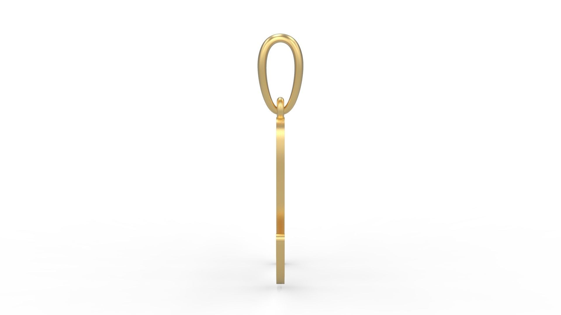 Initial Letters Pendant Glitter N 3D print model_2