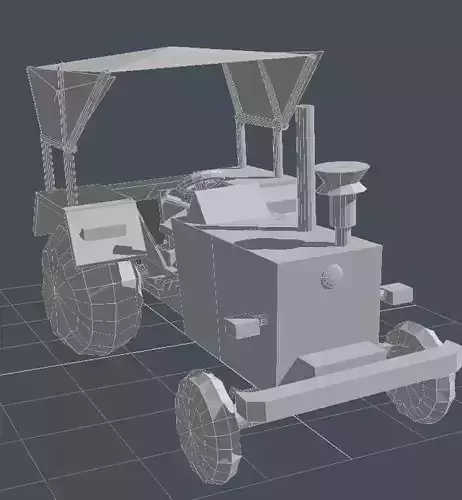 A Tractor with canopy