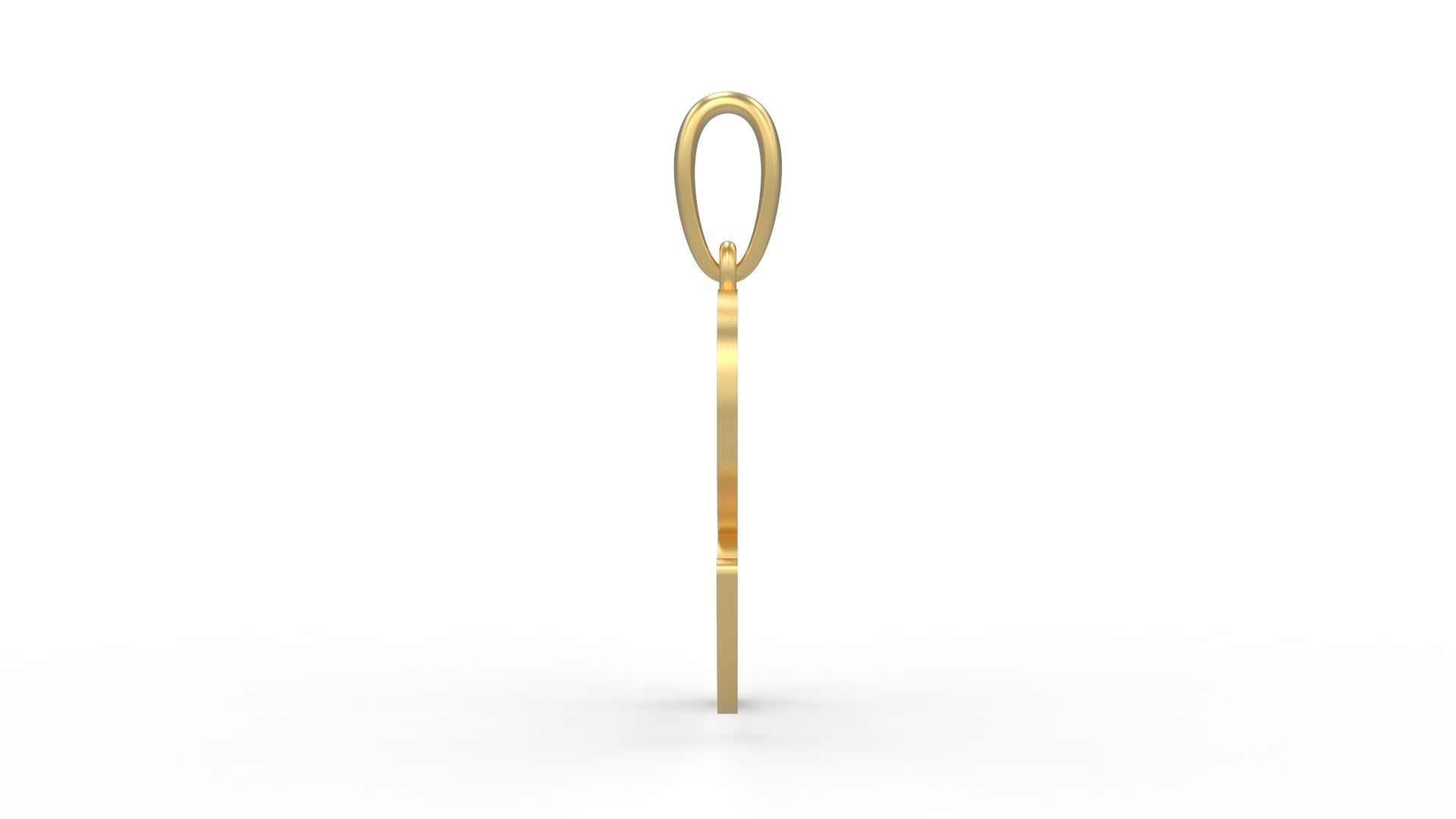 Initial Letters Pendant Glitter R 3D print model_2