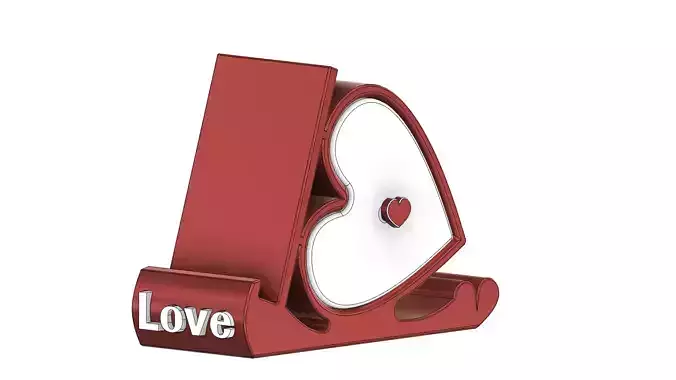 Love Standphone or tablet with slipcase 3D print model