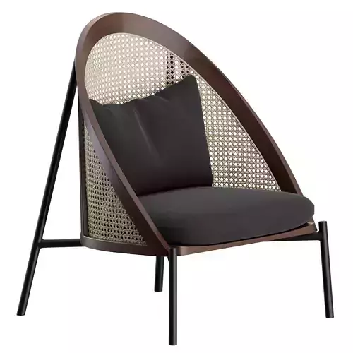Loie Lounge Chair by Gebrueder Thonet Vienna 3D model
