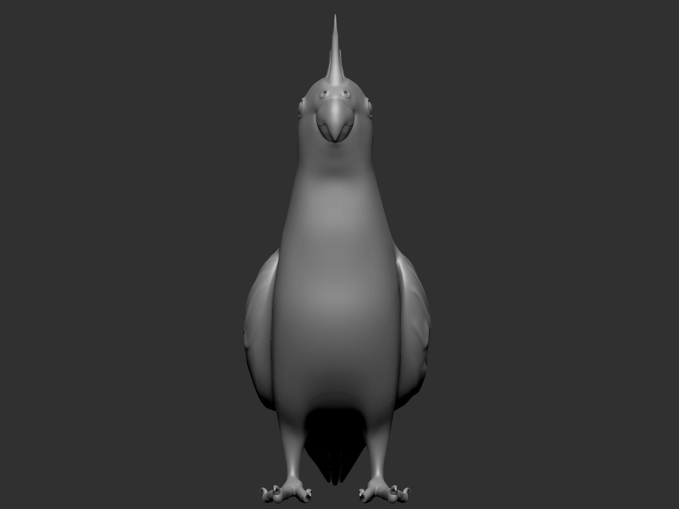 Parrot Low-poly 3D model_1