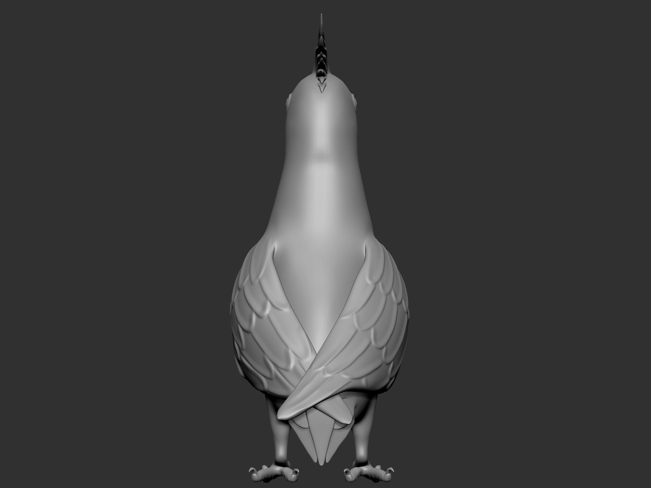 Parrot Low-poly 3D model_2