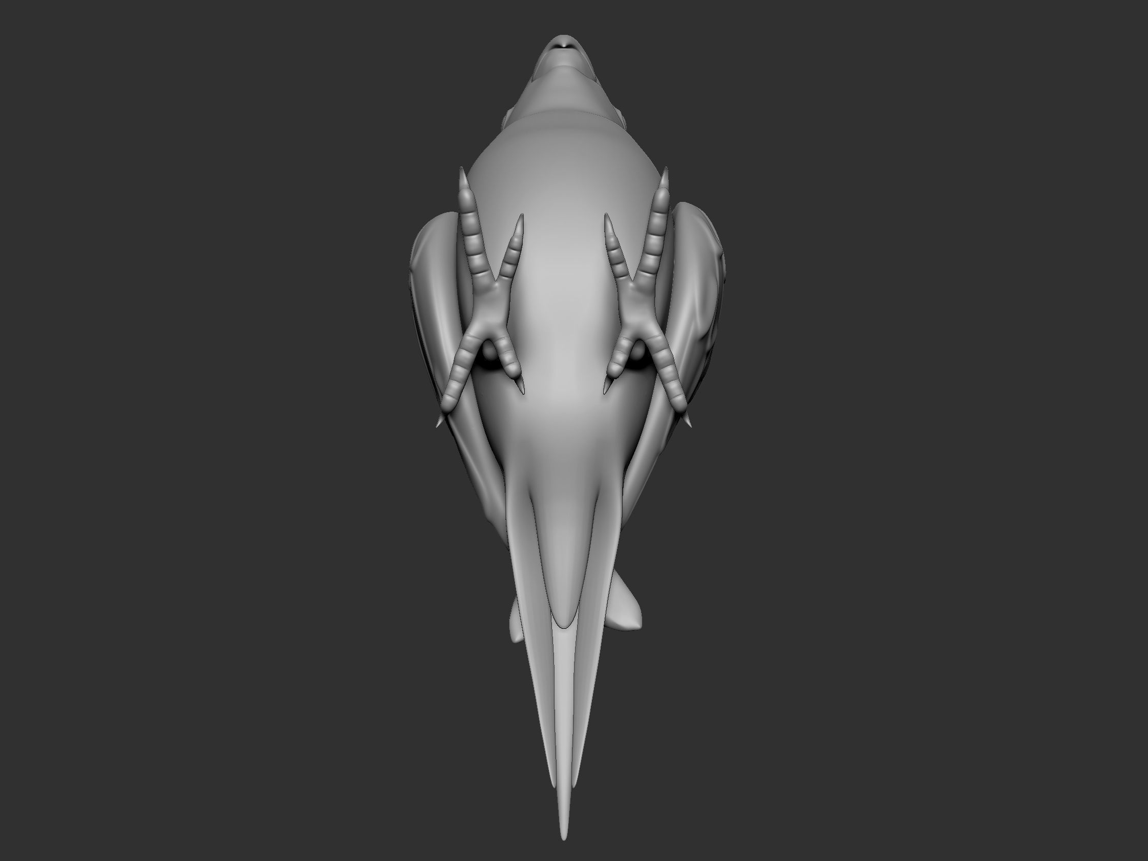 Parrot Low-poly 3D model_4
