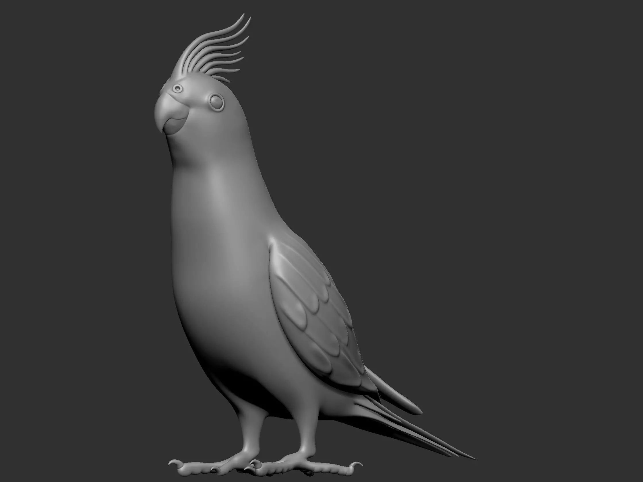 Parrot Low-poly 3D model_0