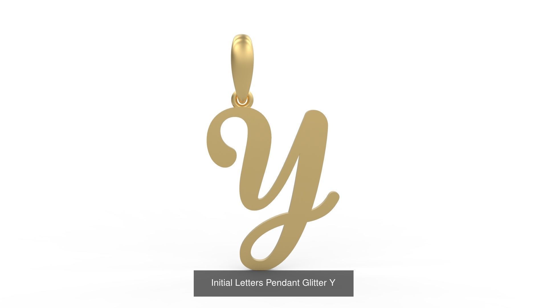 Initial Letters Pendant Alphabets Glitter 3D Model Collection_27