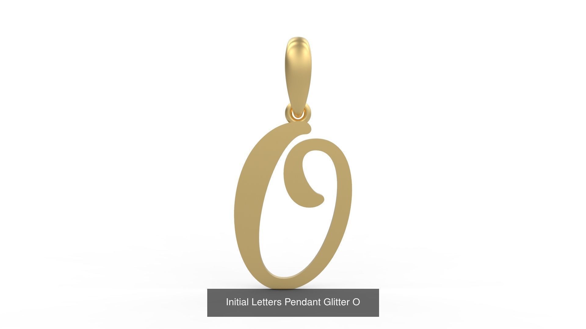 Initial Letters Pendant Alphabets Glitter 3D Model Collection_17