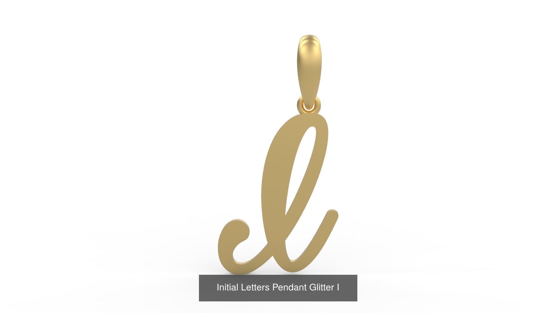 Initial Letters Pendant Alphabets Glitter 3D Model Collection_11