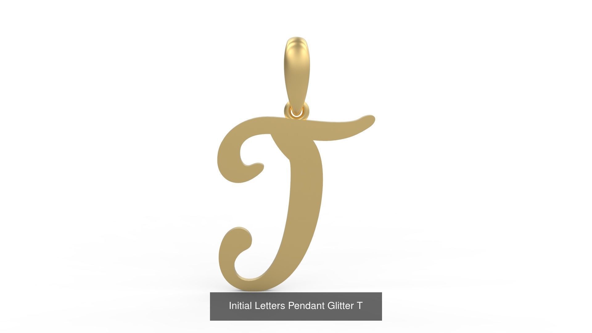 Initial Letters Pendant Alphabets Glitter 3D Model Collection_22