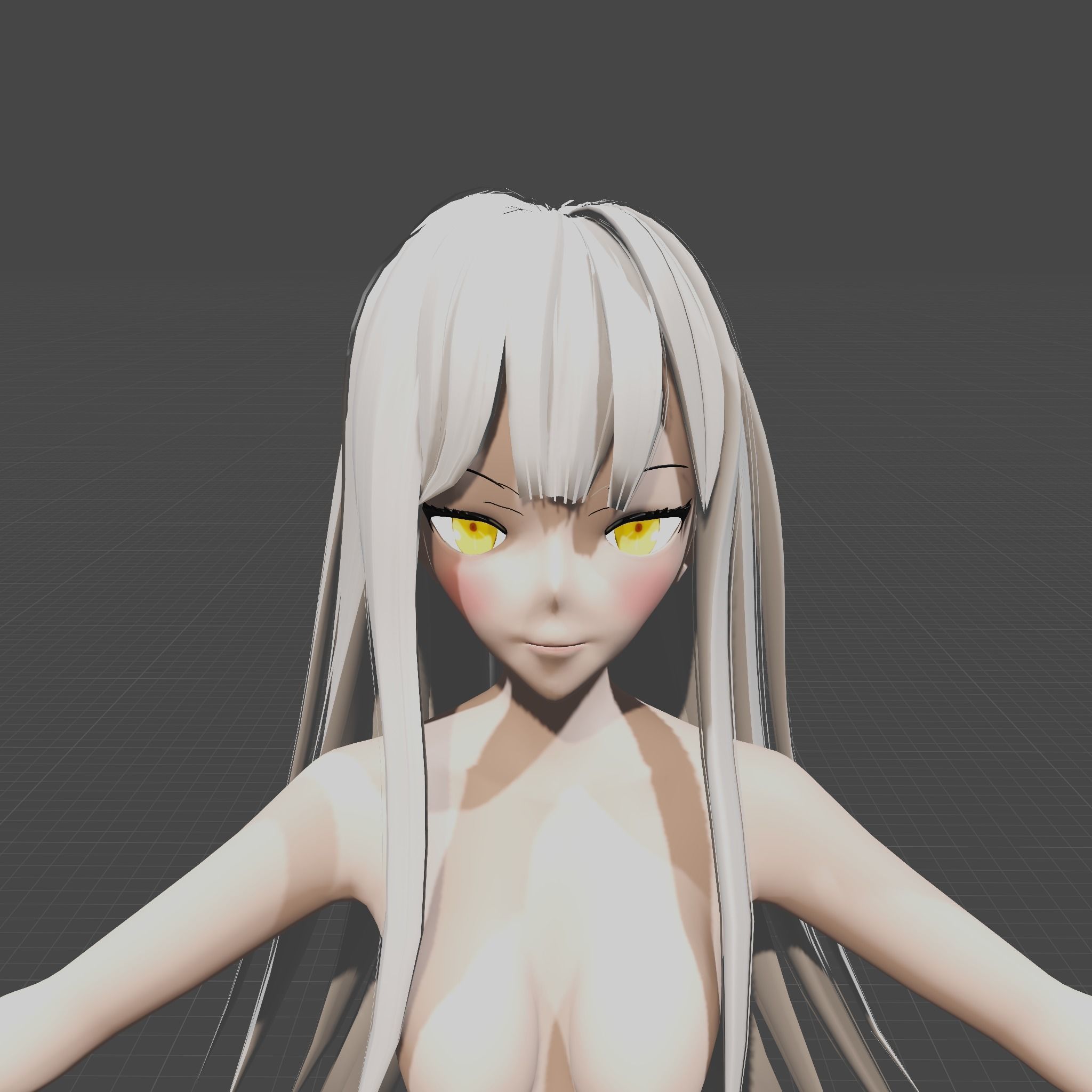 Anime Girl Free 3D model_7