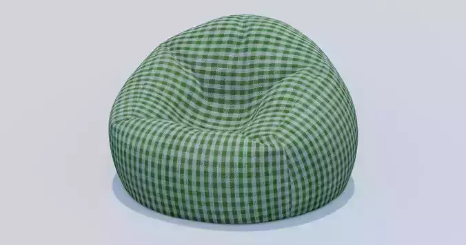 Beanbag checkered bean bag chair