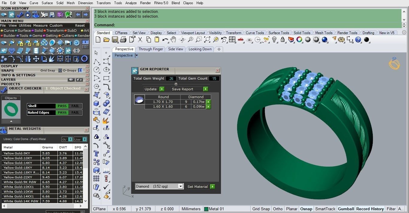 woman ring 3D print model_2